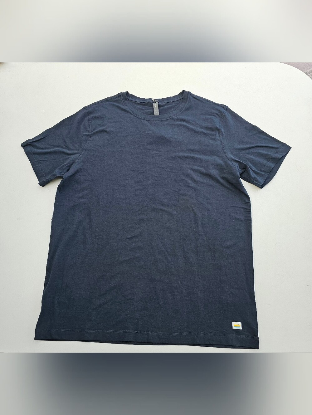 Vuori Tuvalu Men's Cotton Navy Crew Neck T-Shirt